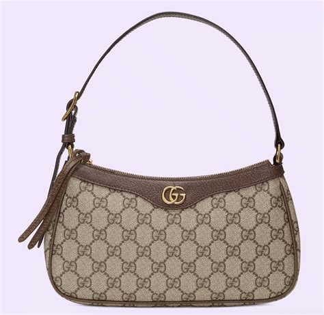 gucci handtas met bij|Gucci leather shoulder bag.